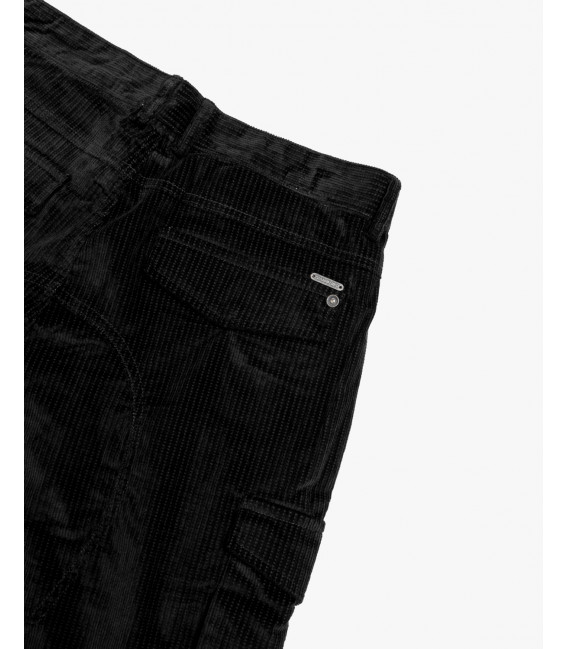 Pantaloni cargo slim fit in velluto a coste