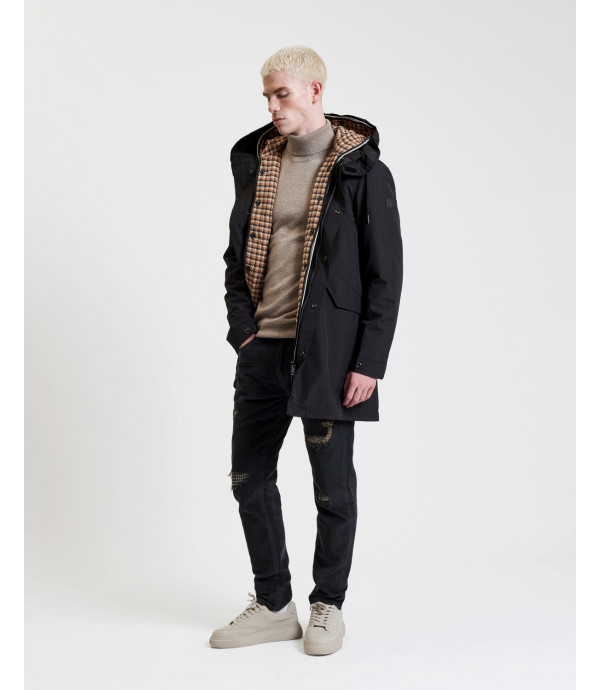 Water proof parka with double detachable padding