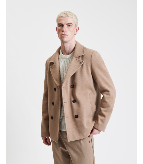 Double breasted peacoat