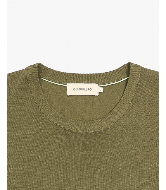 T-shirt in maglia muscle fit