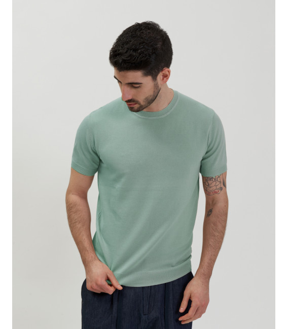 T-shirt in maglia muscle fit