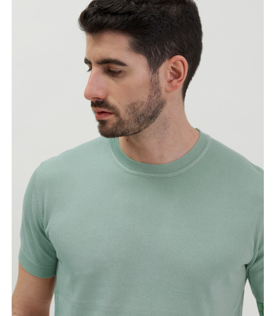T-shirt in maglia muscle fit