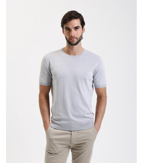 T-shirt in maglia muscle fit