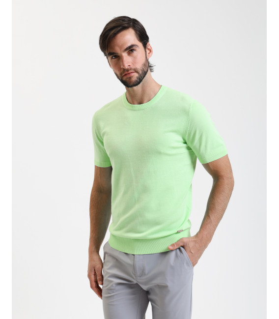 T-shirt in maglia muscle fit