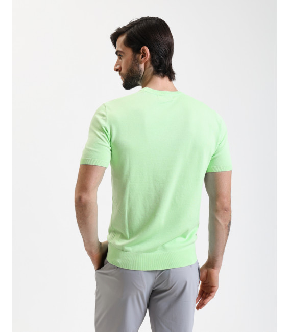 T-shirt in maglia muscle fit