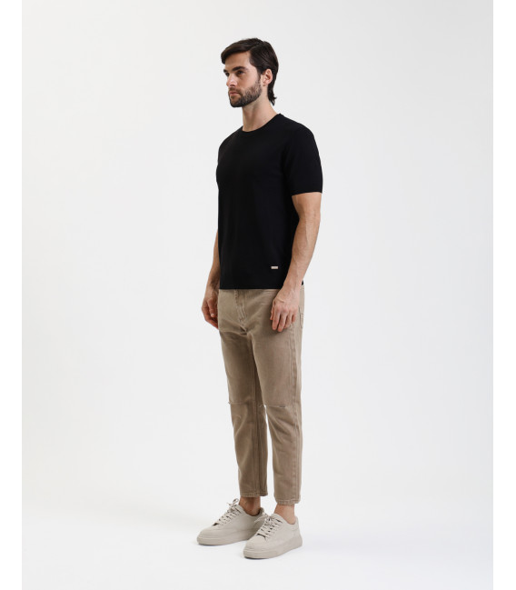 T-shirt in maglia muscle fit