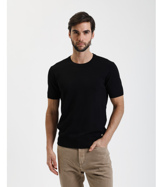 T-shirt in maglia muscle fit