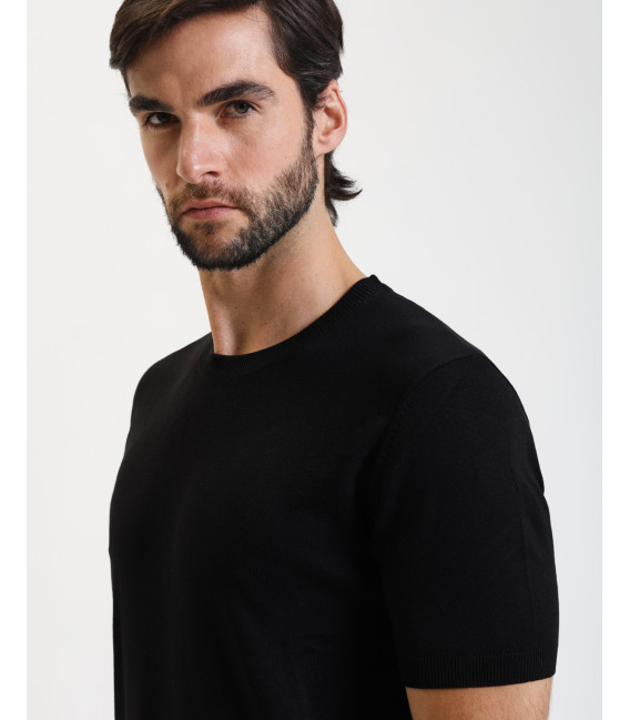 T-shirt in maglia muscle fit