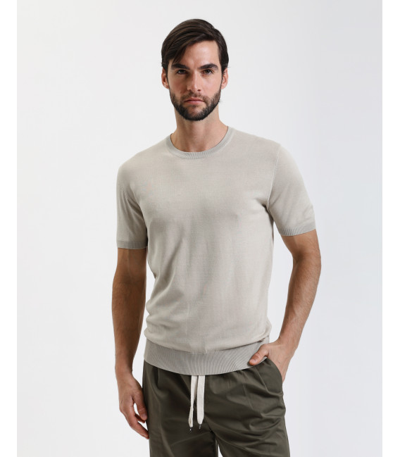 T-shirt in maglia muscle fit