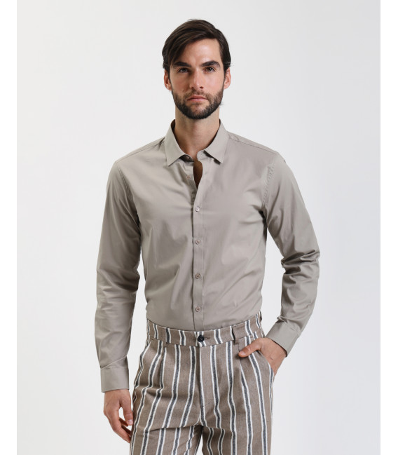 Camicia cotone stretch