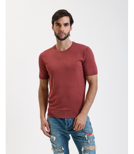 Muscle fit knitted t-shirt