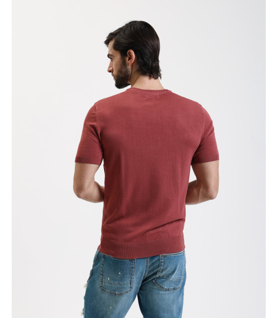 Muscle fit knitted t-shirt