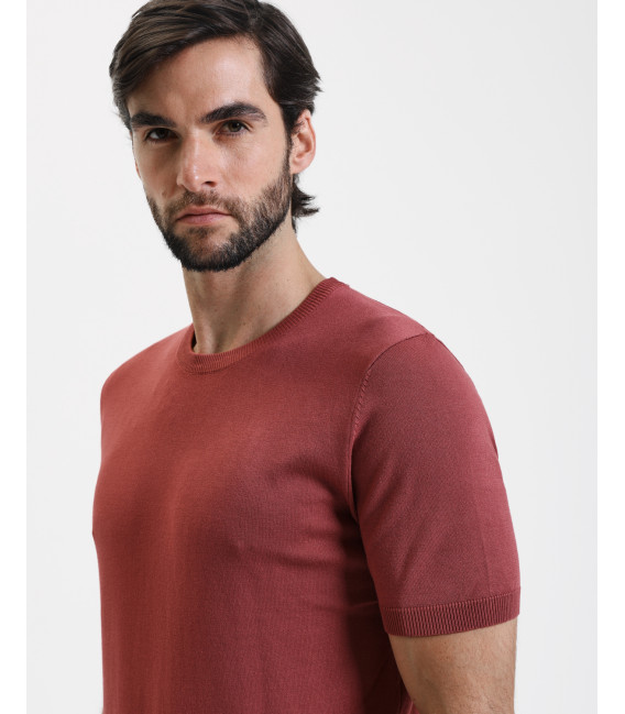 Muscle fit knitted t-shirt