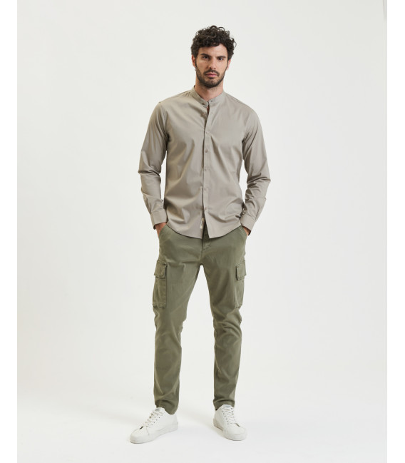Camicia coreana cotone stretch