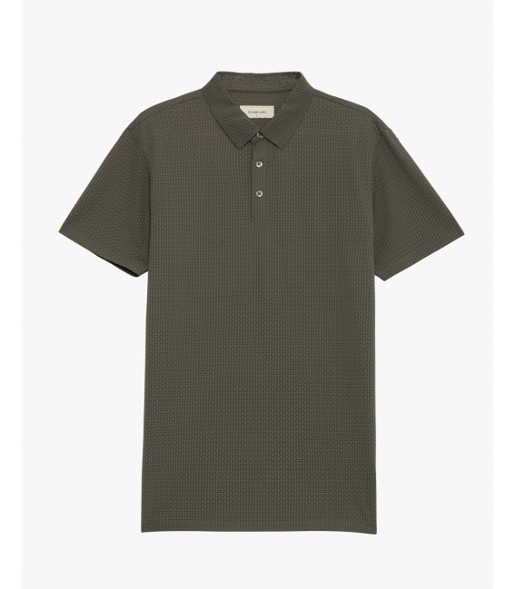 Polo athleisure con motivo 3D