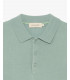 Muscle fit knitted polo shirt