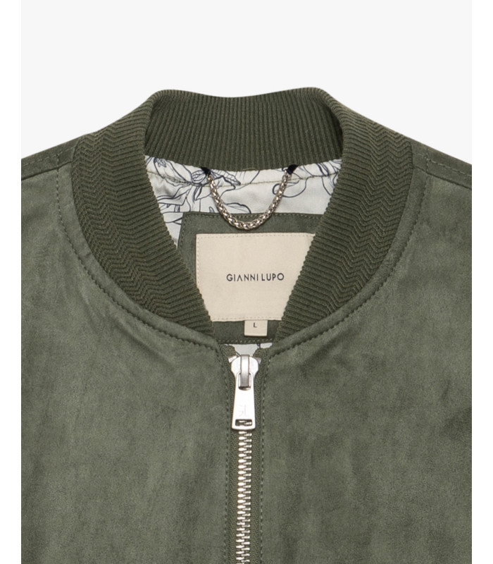 Faux-suede bomber jacket Gianni Lupo