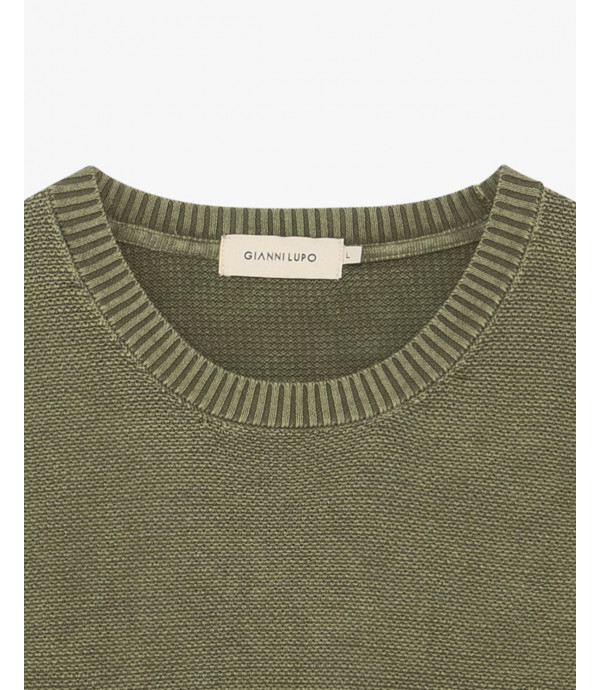 Maglia in cotone effetto used