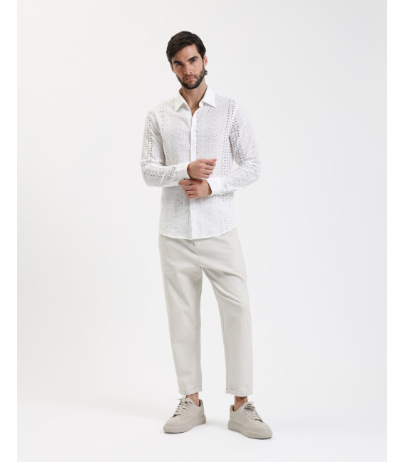 Broderie anglaise shirt