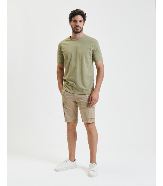T-shirt con orli a taglio a vivo
