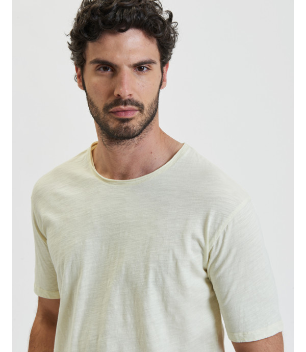T-shirt in cotone slub
