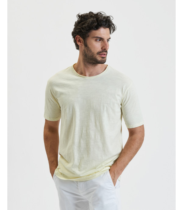 T-shirt in cotone slub