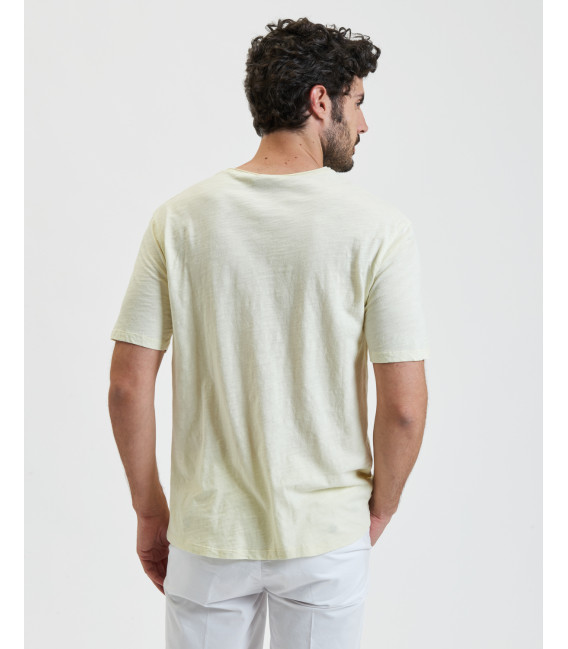 Slub cotton t-shirt