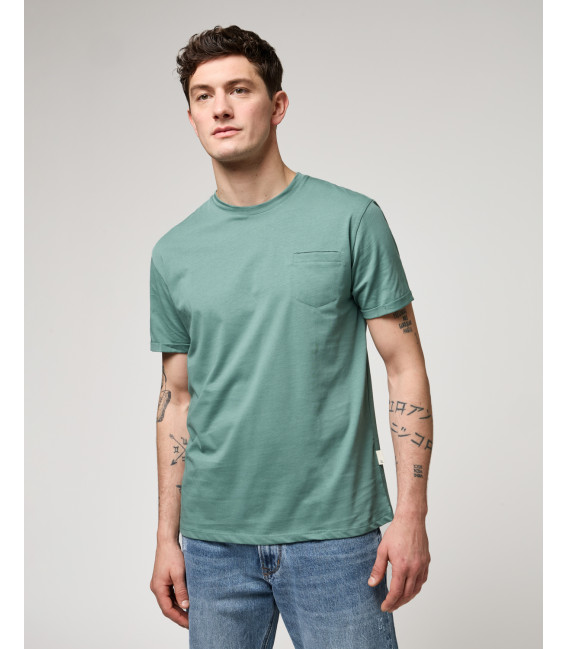 T-shirt con taschino in cotone extra fine