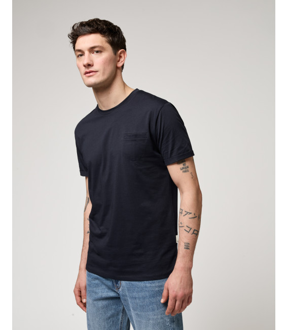 T-shirt con taschino in cotone extra fine