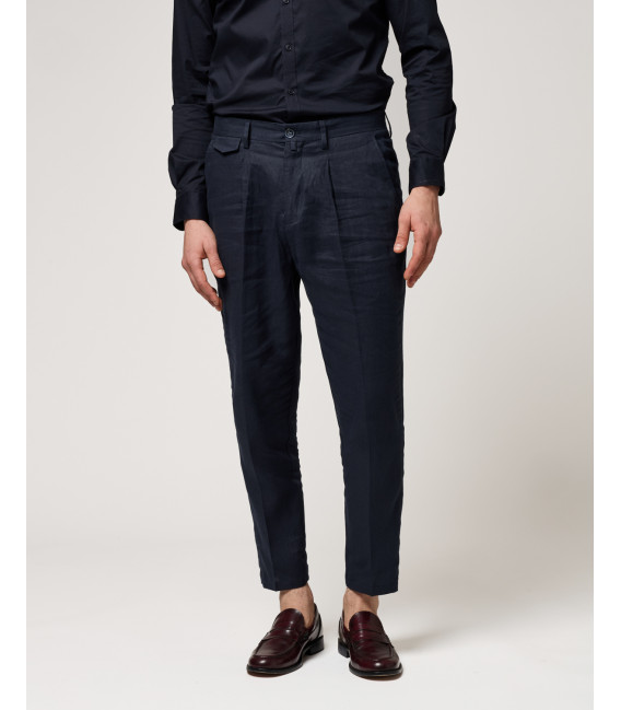 Relaxed fit linen suit