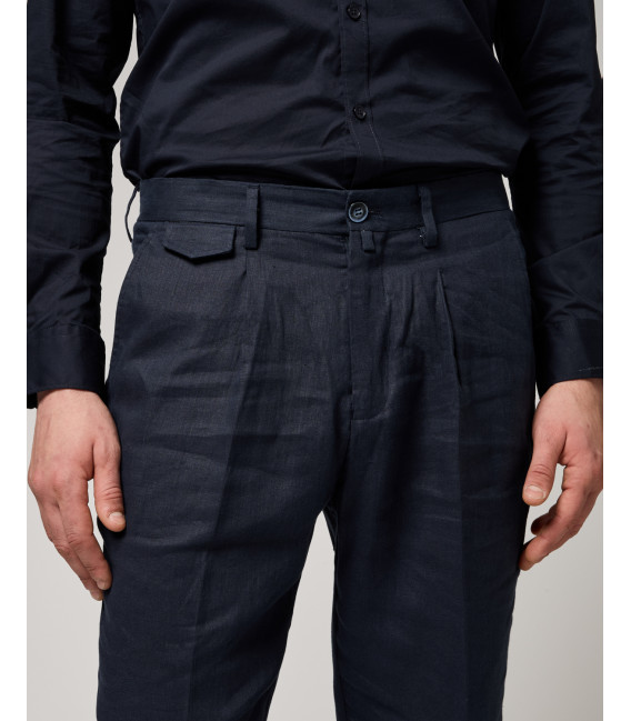 Relaxed fit linen suit