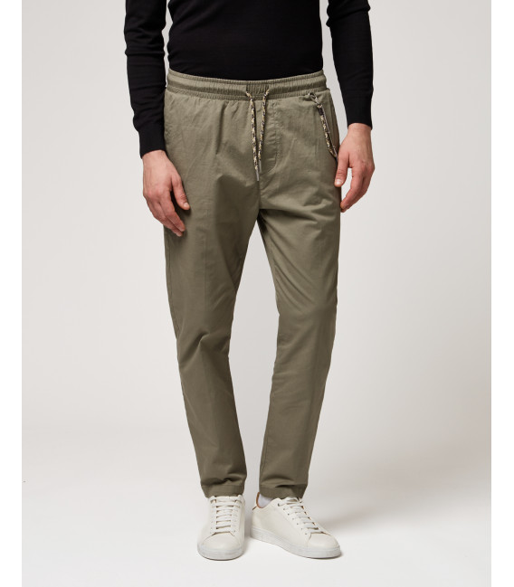 LEONARD cotton drawstring troursers