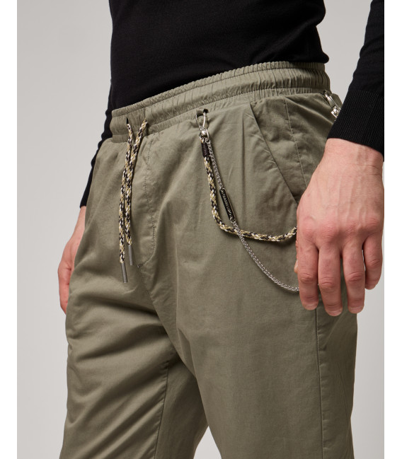LEONARD cotton drawstring troursers