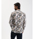 Printed mandarin shirt