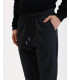 Pantaloni con laccio a righe carrot fit
