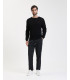 Pantaloni con laccio a righe carrot fit