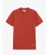 Mandarin collar polo shirt in piquet