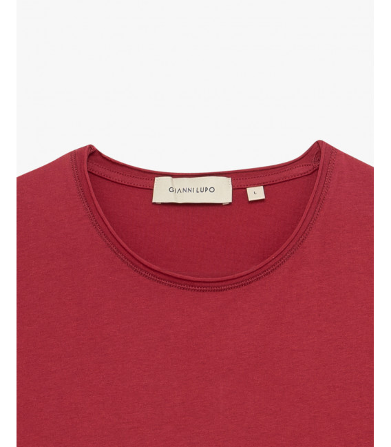 T-shirt con orli a taglio a vivo