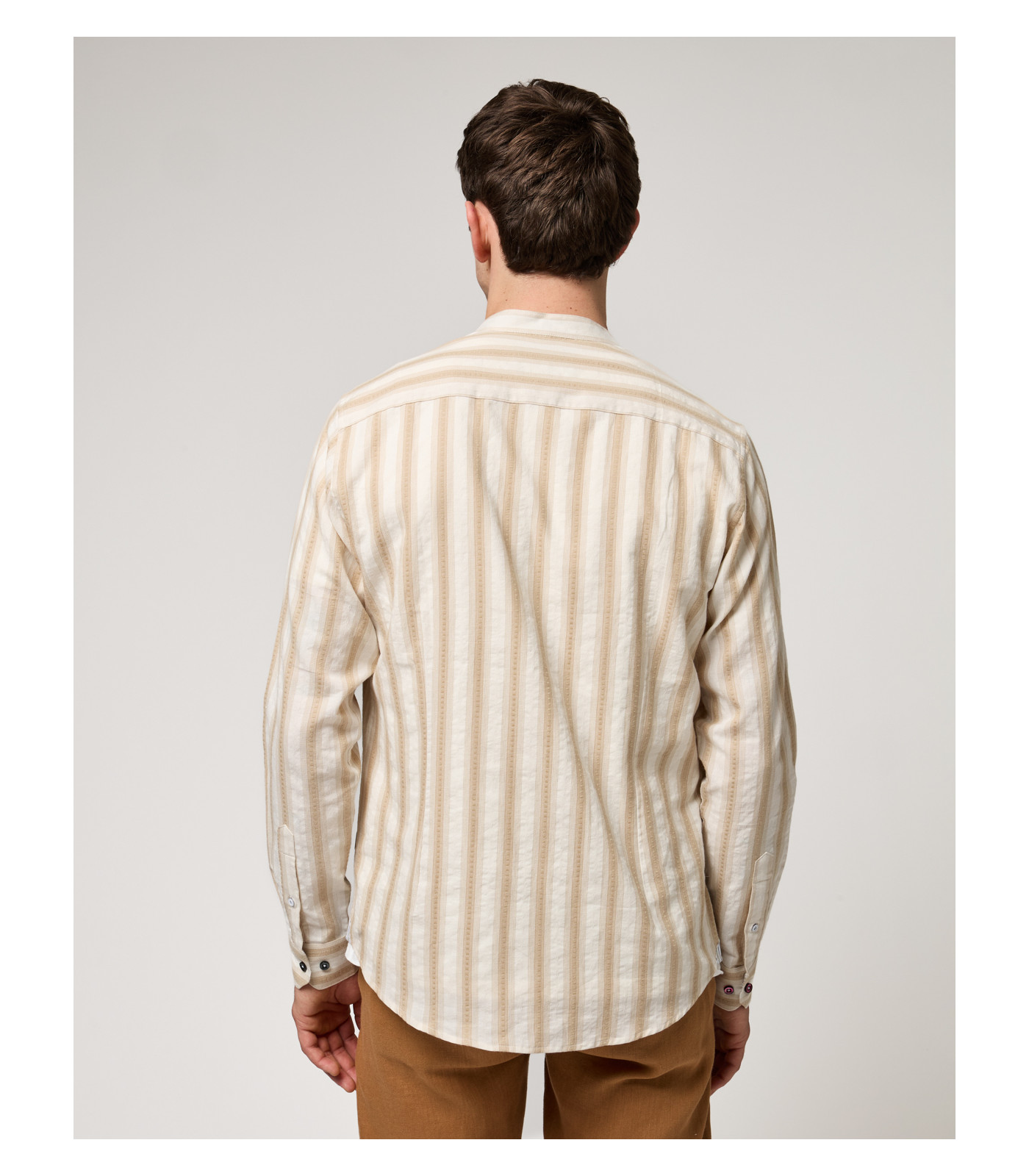 【RECTO】 CLASSIC COLLAR PIN STRIPE SINGLE JACKET Recto Pin Stripe Single Jacket In Red Brown - 43% Off