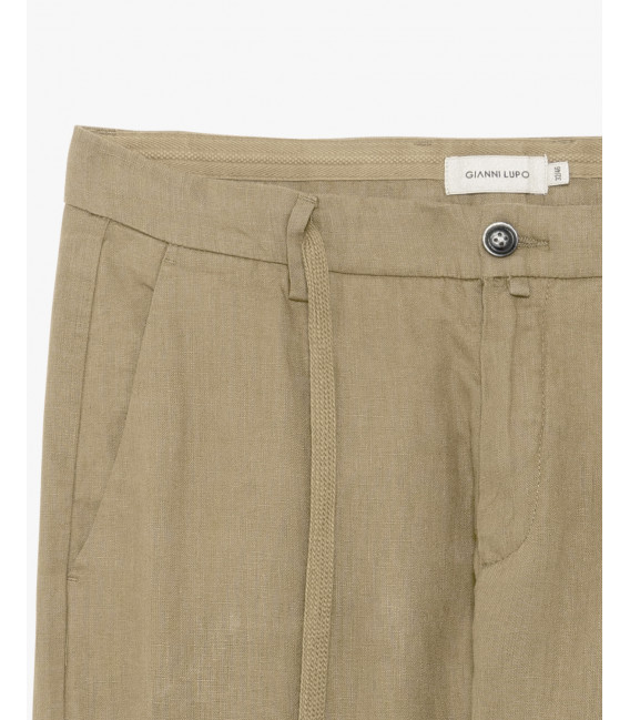Pantalone in lino con laccio
