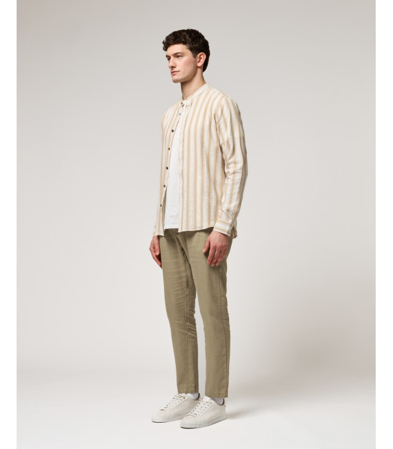 Pantalone in lino con laccio