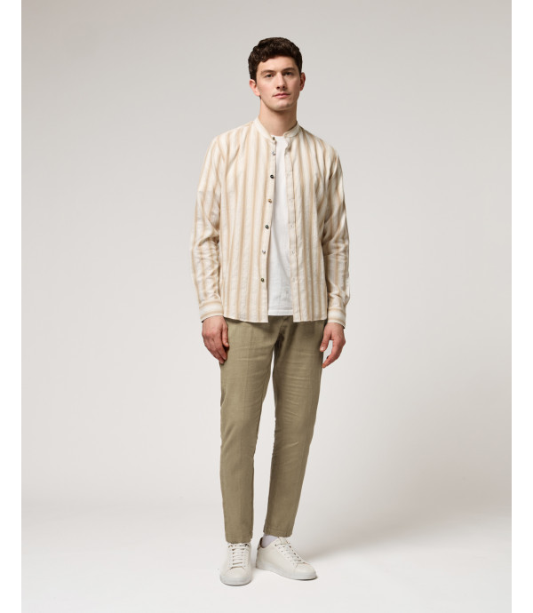 Pantalone in lino con laccio
