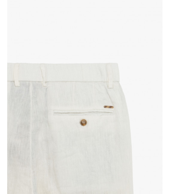Slim fit linen trousers