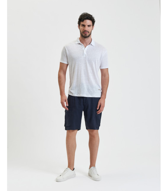 Polo in jersey di lino