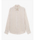 Camicia a righe in lino
