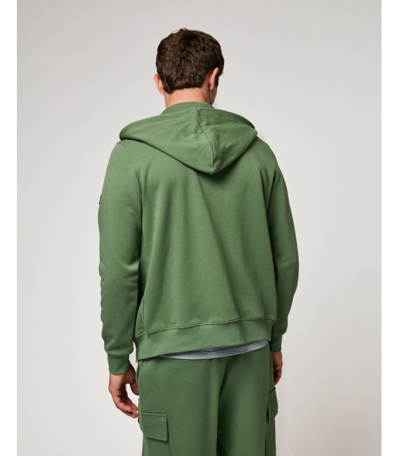 Felpa con zip e cappuccio