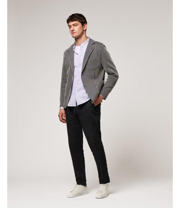 Pantaloni slim fit in lino