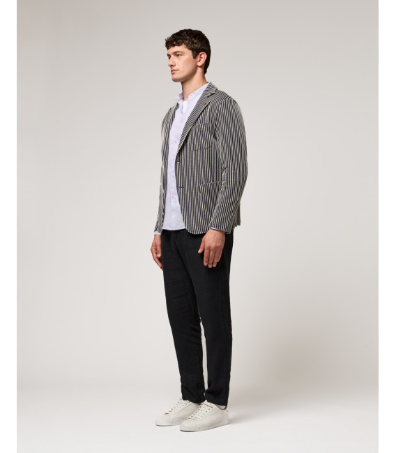 Pantaloni slim fit in lino