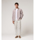 Pantaloni slim fit in lino
