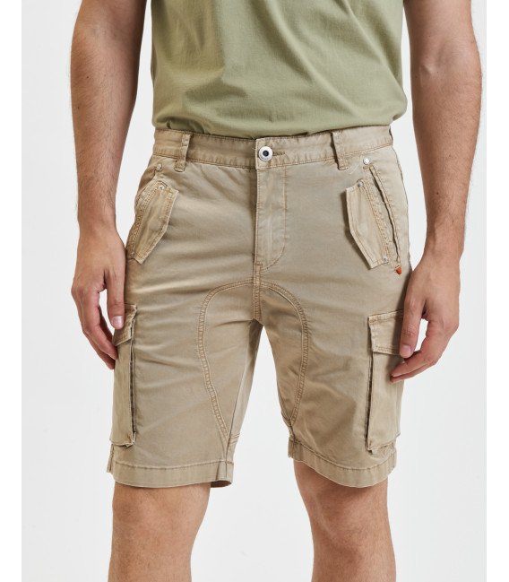 Regular fit bermuda cargo trousers